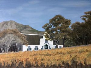 "Groot Constantia with Autumn Vines"