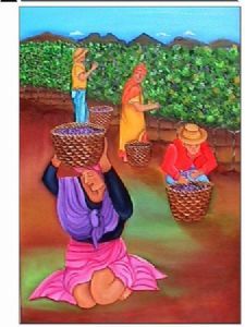 "Lady at the Fruit Market"