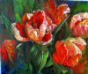 "Green Wave Parrot Tulips"