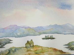 "Loch Stack Scotland Original Watercolour"