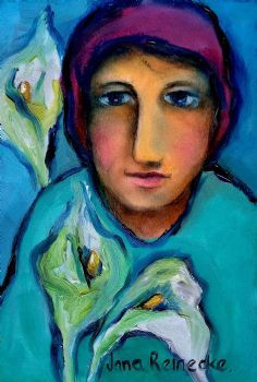 "Lady with Arum Lilies"