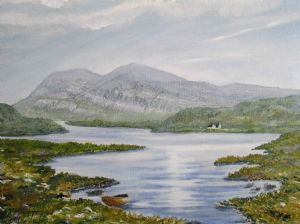"Mount Arkle Above Shores of Loch Stack "