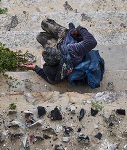 "Homeless Man in Kalk Bay"