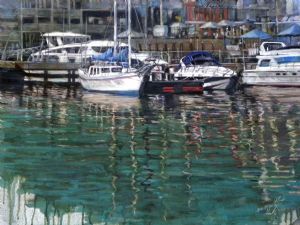 "Yachts at Waterfront "