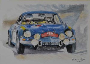 "Renault Alpine,Monte Carlo Rally 1971"
