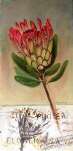 "Protea with Serviette Inlay Detail"