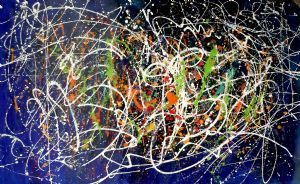 "Chaos in Hormony on Blue"