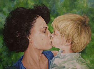 "THE KISS Maria and Son Nicholas"