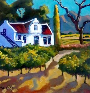 "Cape Dutch Homestead in Vineyards"