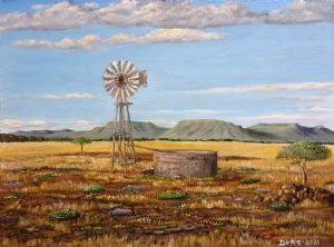 "Windpump in the Karoo South Africa"
