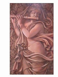 "Flute Player in the Louvre"