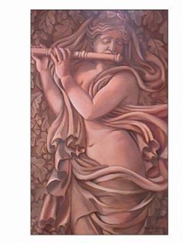 "Flute Player in the Louvre"