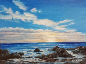 "Windy Evening at Bloubergstrand"