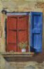 "Window with Red Shutters"