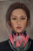 "Girl with Protea"