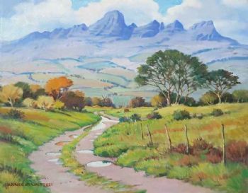 "Helderberg after a Winter Shower"