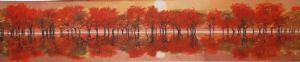 "Red Trees Reflection "