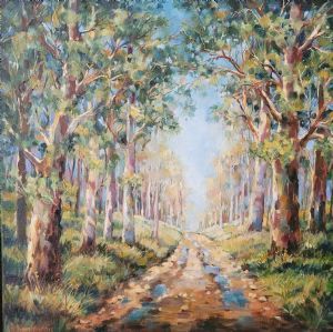"Bluegum Trees Near Pilgrim's Rest Mpumalanga"