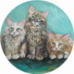 "Three Fluffy Kittens"