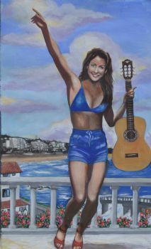 "Girl on Margate Beach"