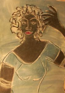 "Woman in Blue Dress"