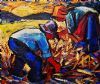 "Two Harvesters In The Field"