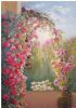 "Original Oil Archway of Roses"