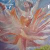 "Original oil painting Ballerina under the sea "