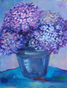 "Hydrangeas in Blue"