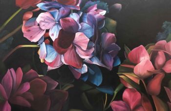 "Hydrangea at Night"