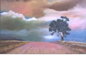 "Sand Road with Bluegum"