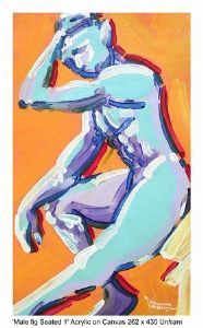 "Male Figure Seated 1"