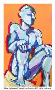 "Male Figure Seated 2"