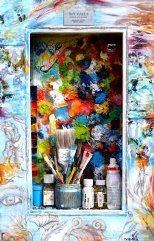 "Tay Dall's Palette and Brushes 2 - 3115"