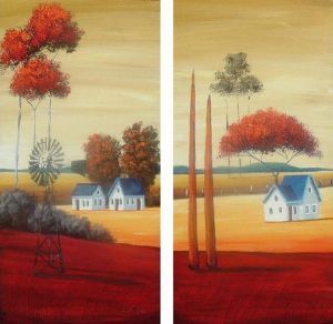 "Landscape with Windmill"