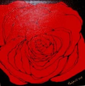 "Cadmium Red Rose"