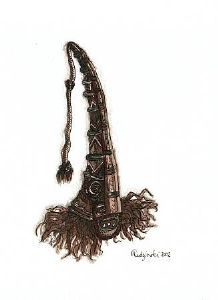 "African mask 8 (set of 2)"