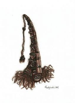 "African mask 8 (set of 2)"