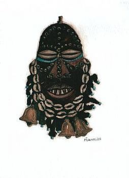"African Mask 14 (set of 2)"