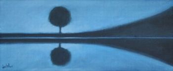 "Single Tree Reflection 1"
