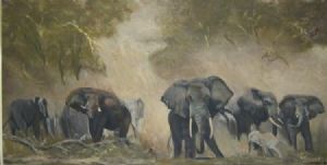 "Elephants in the Dust - Kenya"