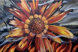"Burnt Protea 1"
