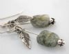 "Dewdrop Earrings with Quartz"