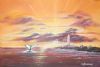 "Whale tailing in sunrise, Seal Point Lighthouse Cape St. Francis"