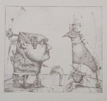 "Eye Open and the Spiral Turkey"
