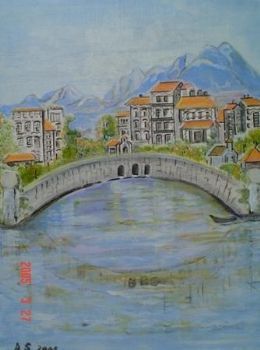 "Italian Alps and Bridge"