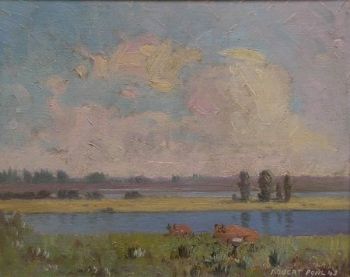 "Landscape with Cows"