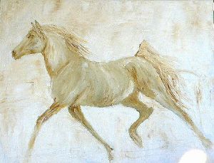 "Sienna Horse Running"