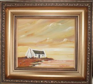 "Fisherman's Cottage in sunset"