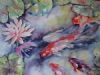 "Koi and waterlily No. 3"